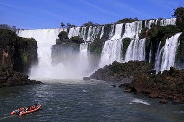 Iguassu Falls Combo Tour: Visit to the Brazilian side and Waterfall Boat Ride