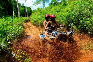 Zipline Adventure with Atvs and a Cenote swim experience from Cancun.