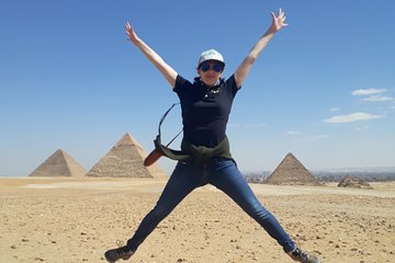 The pyramids and the Sphinx