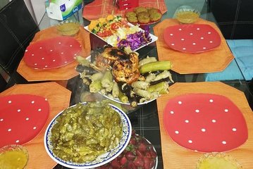 Cooking at a traditional Egyptian home