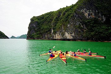 3-Day Cruise on Ha Long Bay with Kayaking, Swimming, Cooking Class,...