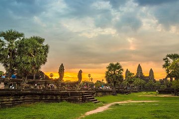 Sunrise Cycling Of Angkor Wat Temple