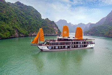 Halong Bay Cruises With Peony Cruise 2Days/1Night included Hanoi Round Trip