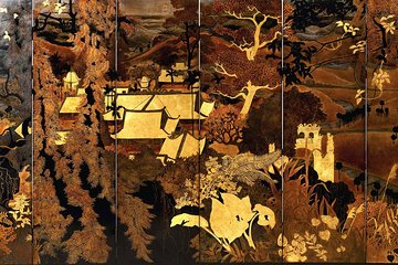 Tradional Lacquer Paitining Village Making Lacquer Painting