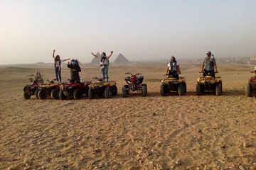 Enjoy Desert Safari nearby the Great Pyramids by a Quad Bike and Camel Riding