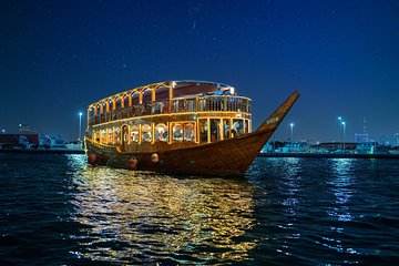 Dubai Creek Luxury Dhow Dinner Cruise with Optional Transfer
