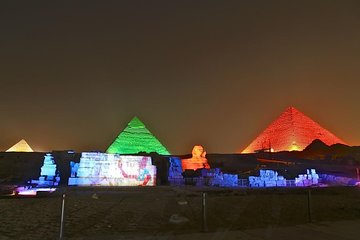 Giza Pyramids & sphinx Sound -Light Show Cairo