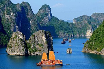 Halong Bay tour 2 days / 1 night on Stellar cruise {New 4 star Cruise}.