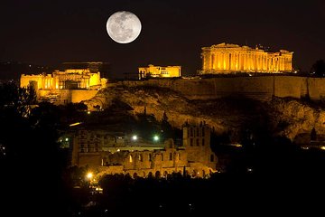 Athens By Night Driving Tour (Highlights) , and Dinner time