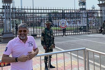 Amritsar Wagah Border Flag Ceremony.