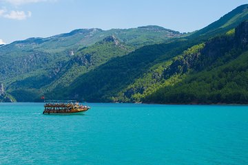 Cabrio Bus Safari and Green Lake Boat Trip from Side