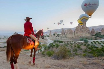 Sunset Horseback Riding Through The Valleys In Cappadocia