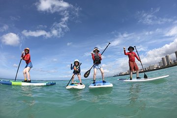 Stand Up Paddle Family Lesson (Waikiki Courtesy Shuttle)