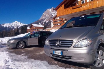 Private transfer Venice airport to Cortina, Dolomites, chauffeur service