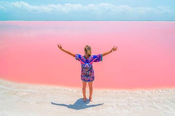 Tour Las Coloradas! Amazing Pink Lake Round Transportation from Tulum