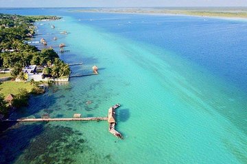 Live the best adventure in Bacalar lagoon in a comfortable Pontoon from Tulum