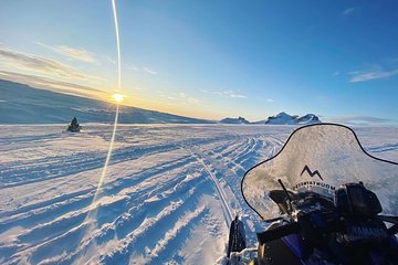 Snowmobiling Adventure on Langjokull Glacier from Gullfoss