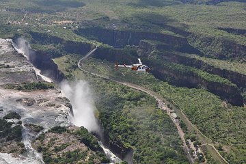 Helicopter flights over the Victoria Falls