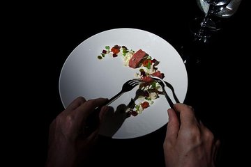 Saigon unique Dining experience in the Dark