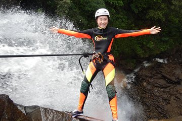 Canyoning in Baños Chamana Waterfall