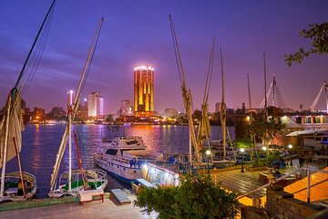 Felucca by Night in Cairo