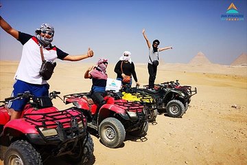 1- Hour Quad Bike Desert Safari Around Pyramids Enjoying Sunset Or Sunrise
