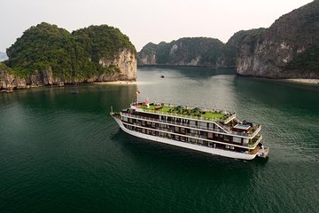 Doris Cruise 5 star cruise 3 days visiting Halong Bay Lan Ha Bay private balcony