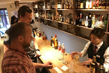 Japanese whiskey tasting; relaxed and educational in the bar