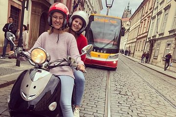 Big scooter tour of Prague, for two (audio guide)