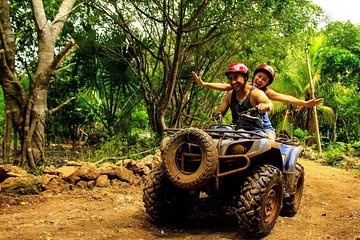 ATV shared Cenote & Ziplines - Extreme Experience from Playa del Carmen