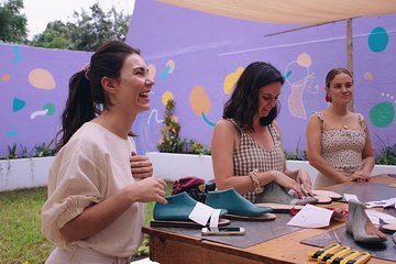 Simple sandal-making class led by skilled artisans