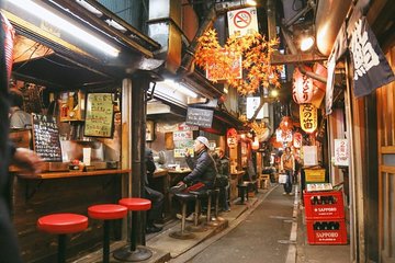 Shinjuku Golden Gai Food Tour in Spanish