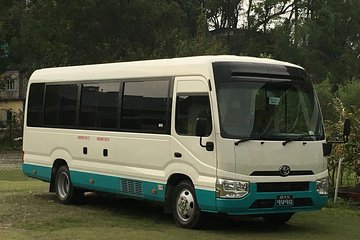 Comfortable Ac Coaster Toyota Bus From Pokhara to Kathmandu.
