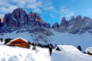 Bolzano Dolomites: winter hiking & sledding experience