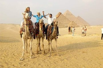 Sunset Camel Ride and Light Show from Cairo