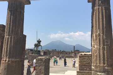 Pompeii and Mount vesuvius from Naples