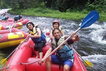 [Rafting Ayung River White Water] A thrilling natural roller coaster down the river with a rubber boat / For beginners and children / Hotel pick-up and meals included