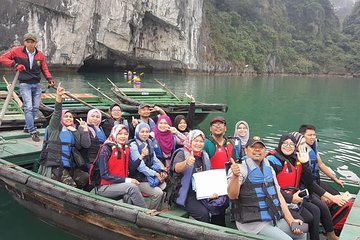 The BEST HALAL tour admire stunning Halong from Hanoi with KAYAK, HALAL MEAL 