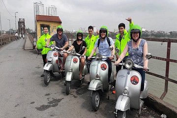 5hrs explore Hanoi THE GREAT OUTDOOR on Vespa | Longbien bridge - Banana Island