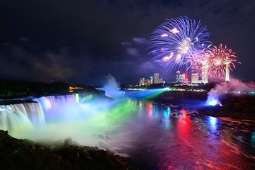 Night on Niagara Small Group Tour w/Fireworks Boat Cruise +Dinner