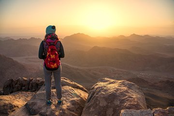 Sunrise at Mt.Sinai and St.Catherine monastery. Entrance included