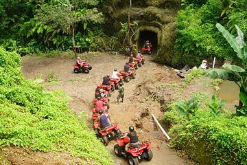 Jungle ATV Quad Bike Through Gorilla Face Cave