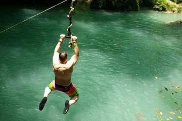 Full-Day Blue Hole Private Tour from Montego Bay with Zipline