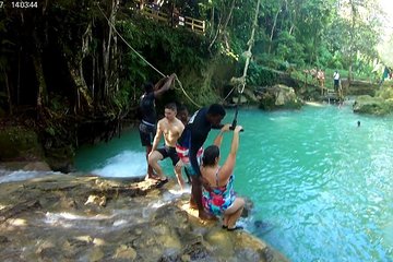 Blue Hole and Secret Falls plus Dunn's River Falls Combo Tour