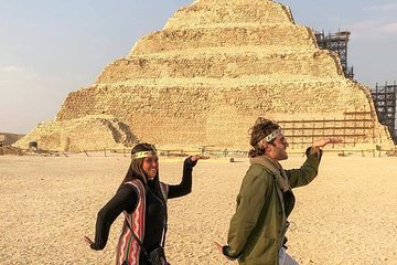 Cairo: Pyramids, Memphis, Sakkara day trip at no extra cost.