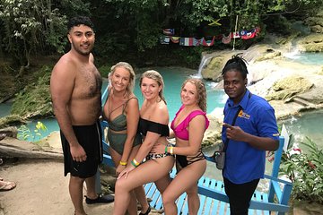 Calypso river tubing + blue hole waterfalls tour from Ocho Rios 