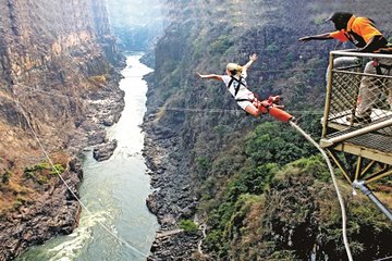 Bungee Jumping at The Victoria Falls Bridge