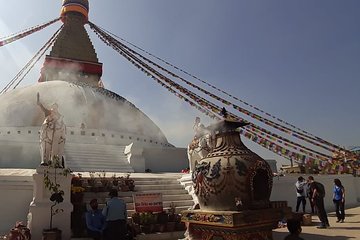 Visit Swayambhunath and Bauddhanath Stupa with Guide