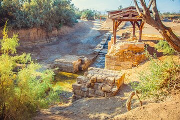 Day Tour Bethany Baptism Jordan River Site & Dead Sea from Amman