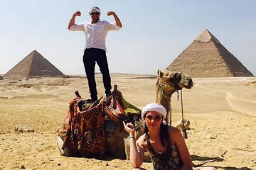 Cairo: Unique Adventure to Giza Pyramids , Sphinx with Quad Bike and camel Ride 